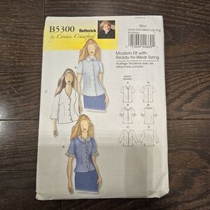 Butterick Women's shirt pattern 5300